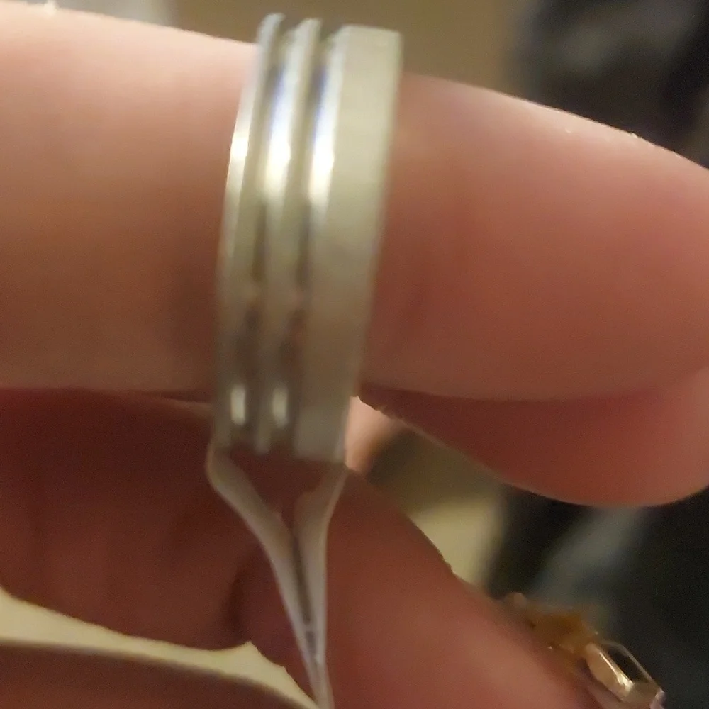 Men Silver stainless steel ring #streetwearjewellery